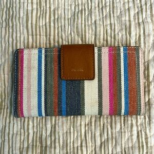 Fossil striped wallet